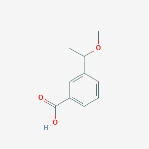 molecular formula C10H12O3 B1405434 3-(1-Methoxy-ethyl)-benzoic acid CAS No. 1443759-53-2
