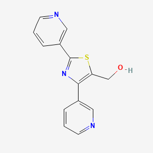 molecular formula C14H11N3OS B14054351 (2,4-Di(pyridin-3-yl)thiazol-5-yl)methanol 
