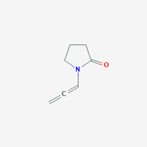 molecular formula C7H9NO B14054402 2-Pyrrolidinone, 1-(1,2-propadienyl)- CAS No. 17426-48-1