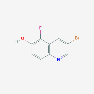 molecular formula C9H5BrFNO B1405446 3-Bromo-5-fluoroquinolin-6-ol CAS No. 1799434-51-7