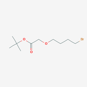 molecular formula C10H19BrO3 B1405451 Tert-butyl (4-bromobutyloxy)acetate CAS No. 475086-55-6