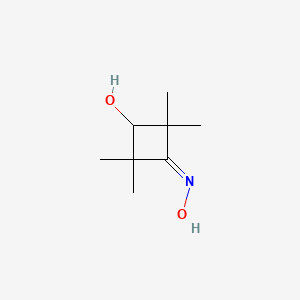 molecular formula C8H15NO2 B14054527 3-Hydroxy-2,2,4,4-tetramethylcyclobutanone, oxime 