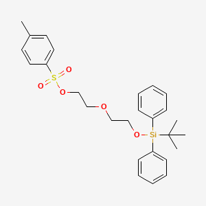 B1405459 4-Toluene-sulfonic acid 2-[2-(tert-butyl-diphenyl-silanyloxy)-ethoxy]-ethyl ester CAS No. 1034710-40-1