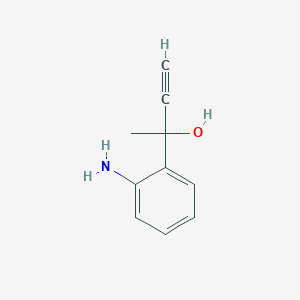 molecular formula C10H11NO B1405460 2-(2-氨基苯基)丁-3-炔-2-醇 CAS No. 899438-72-3