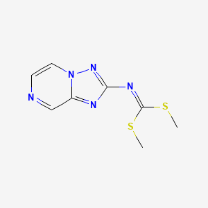 molecular formula C8H9N5S2 B14054654 Dimethyl [1,2,4]triazolo[1,5-a]pyrazin-2-ylcarbonimidodithioate 
