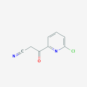 B1405471 3-(6-Chloropyridin-2-yl)-3-oxopropionitrile CAS No. 1316122-47-0