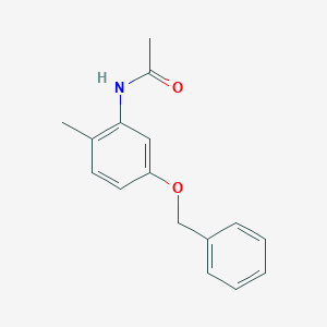 molecular formula C16H17NO2 B14054716 N-(5-Benzyloxy-2-methyl-phenyl)-acetamide 