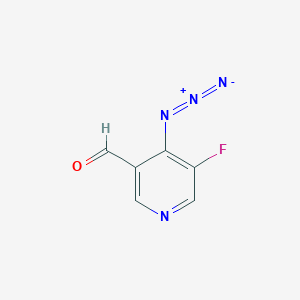 molecular formula C6H3FN4O B1405477 4-Azido-5-fluoropyridine-3-carbaldehyde CAS No. 1378039-78-1