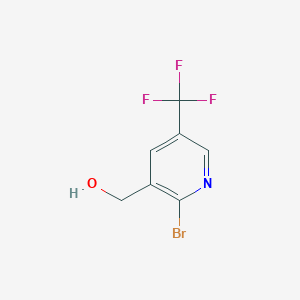 molecular formula C7H5BrF3NO B1405485 2-Bromo-5-(trifluoromethyl)pyridine-3-methanol CAS No. 1227580-00-8