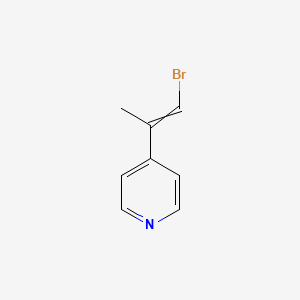 (E)-4-(1-bromoprop-1-en-2-yl)pyridine