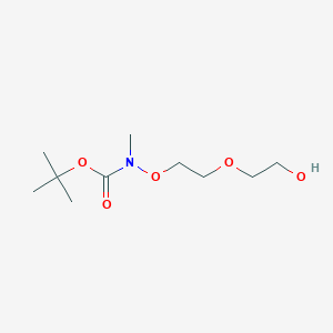 molecular formula C10H21NO5 B1405487 [2-(2-Hydroxyethoxy)ethoxy]methylcarbamic acid tert-butyl ester CAS No. 1023955-77-2