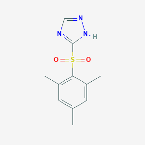 molecular formula C11H13N3O2S B140549 3-Mesitylsulfonyl-1H-1,2,4-triazole CAS No. 149591-20-8