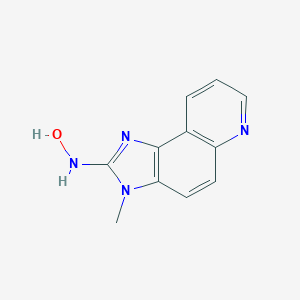 molecular formula C11H10N4O B014055 2-Hydroxyamino-3-methylimidazolo(4,5-f)quinoline CAS No. 77314-23-9