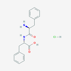 molecular formula C18H21ClN2O3 B1405504 H-Phe-Phe-OH . HCl CAS No. 68800-30-6