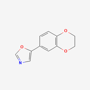 5-(2,3-Dihydro-1,4-benzodioxin-6-yl)-1,3-oxazole