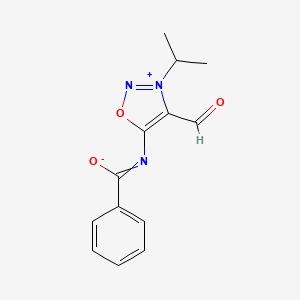 molecular formula C13H13N3O3 B1405510 4-Formyl-3-isopropyl-6-benzoyl-sydnone imine CAS No. 1103492-09-6