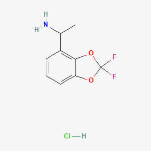 1-(2,2-Difluorobenzo[d][1,3]dioxol-4-yl)ethan-1-amine hydrochloride