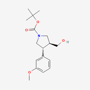 Tert-butyl 3-(hydroxymethyl)-4-(3-methoxyphenyl)pyrrolidine-1-carboxylate