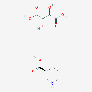 molecular formula C12H21NO8 B14055218 Ethyl (S)-piperidine-3-carboxylate tartrate 