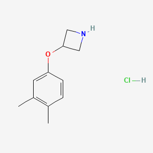 molecular formula C11H16ClNO B1405522 3-(3,4-Dimethylphenoxy)azetidine hydrochloride CAS No. 1449117-54-7