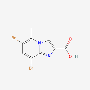 6,8-Dibromo-5-methylimidazo[1,2-a]pyridine-2-carboxylic acid