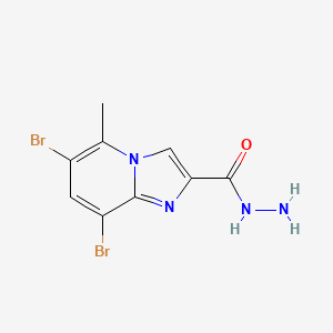 6,8-Dibromo-5-methylimidazo[1,2-a]pyridine-2-carbohydrazide