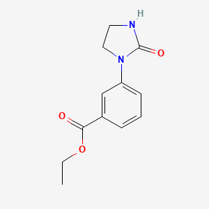 molecular formula C12H14N2O3 B1405529 Ethyl 3-(2-oxoimidazolidin-1-yl)benzoate CAS No. 1427460-49-8