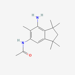 molecular formula C16H24N2O B1405530 N-(7-amino-1,1,3,3,6-pentamethyl-2,3-dihydro-1H-inden-5-yl)acetamide CAS No. 1303890-35-8