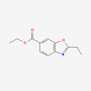 molecular formula C12H13NO3 B1405532 Ethyl 2-ethyl-1,3-benzoxazole-6-carboxylate CAS No. 1427460-80-7