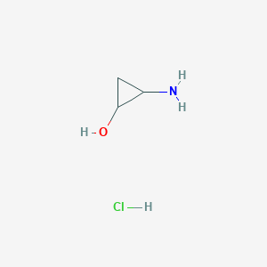 molecular formula C3H8ClNO B14055324 2-Aminocyclopropan-1-OL hcl 
