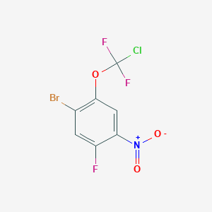 1-Bromo-2-[chloro(difluoro)methoxy]-5-fluoro-4-nitro-benzene