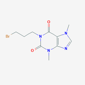 molecular formula C10H13BrN4O2 B140554 1-(3-Bromopropyl)theobromine CAS No. 6493-10-3