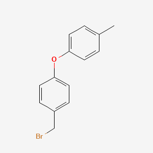 molecular formula C14H13BrO B1405541 1-(Bromomethyl)-4-(4-methylphenoxy)benzene CAS No. 78805-82-0
