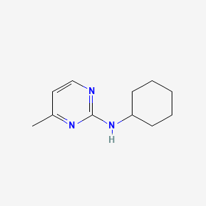 molecular formula C11H17N3 B14055415 N-cyclohexyl-4-methylpyrimidin-2-amine 