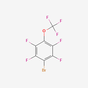 molecular formula C7BrF7O B1405546 1-Bromo-2,3,5,6-tetrafluoro-4-(trifluoromethoxy)benzene CAS No. 1417567-08-8
