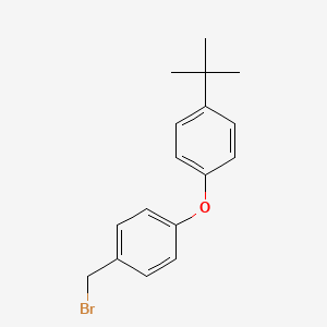 molecular formula C17H19BrO B1405550 1-(Bromomethyl)-4-(4-tert-butylphenoxy)benzene CAS No. 1427461-02-6