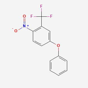 molecular formula C13H8F3NO3 B1405556 1-Nitro-4-phenoxy-2-(trifluoromethyl)benzene CAS No. 553666-42-5