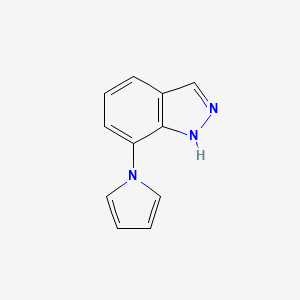 molecular formula C11H9N3 B1405557 7-(1H-pyrrol-1-yl)-1H-indazole CAS No. 1427460-36-3
