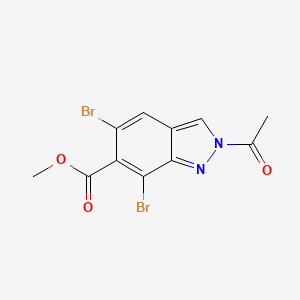 methyl 2-acetyl-5,7-dibromo-2H-indazole-6-carboxylate