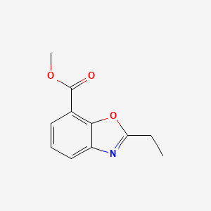 molecular formula C11H11NO3 B1405559 Methyl 2-ethyl-1,3-benzoxazole-7-carboxylate CAS No. 1227955-08-9