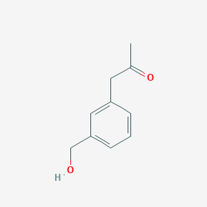 molecular formula C10H12O2 B14055598 1-(3-(Hydroxymethyl)phenyl)propan-2-one 