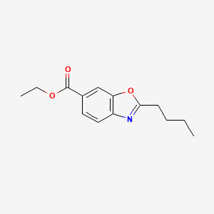 molecular formula C14H17NO3 B1405571 Ethyl 2-butyl-1,3-benzoxazole-6-carboxylate CAS No. 1427461-03-7