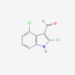 molecular formula C9H5Cl2NO B1405576 2,4-Dichloro-1H-indole-3-carbaldehyde CAS No. 28035-67-8