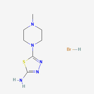 5-(4-Methylpiperazin-1-yl)-1,3,4-thiadiazol-2-amine hydrobromide
