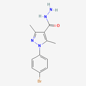 1-(4-Bromophenyl)-3,5-dimethyl-1H-pyrazole-4-carbohydrazide