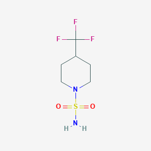 molecular formula C6H11F3N2O2S B14055782 4-(Trifluoromethyl)piperidine-1-sulfonamide 