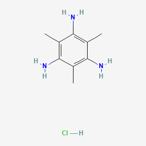 molecular formula C9H16ClN3 B14055795 1,3,5-Triamino-2,4,6-trimethylbenzene Hcl 