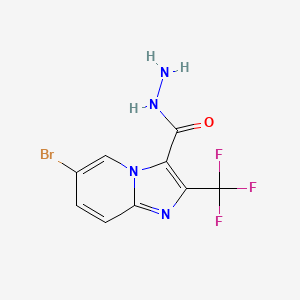 6-Bromo-2-(trifluoromethyl)imidazo[1,2-a]pyridine-3-carbohydrazide