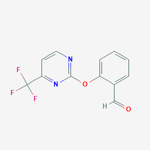 2-{[4-(Trifluoromethyl)pyrimidin-2-yl]oxy}benzaldehyde