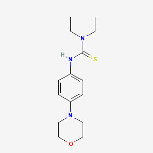 molecular formula C15H23N3OS B1405594 N,N-Diethyl-N'-(4-morpholin-4-ylphenyl)thiourea CAS No. 1427460-42-1